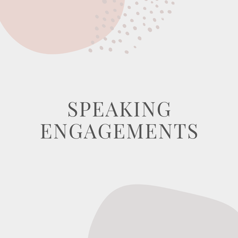 Speaking engagements